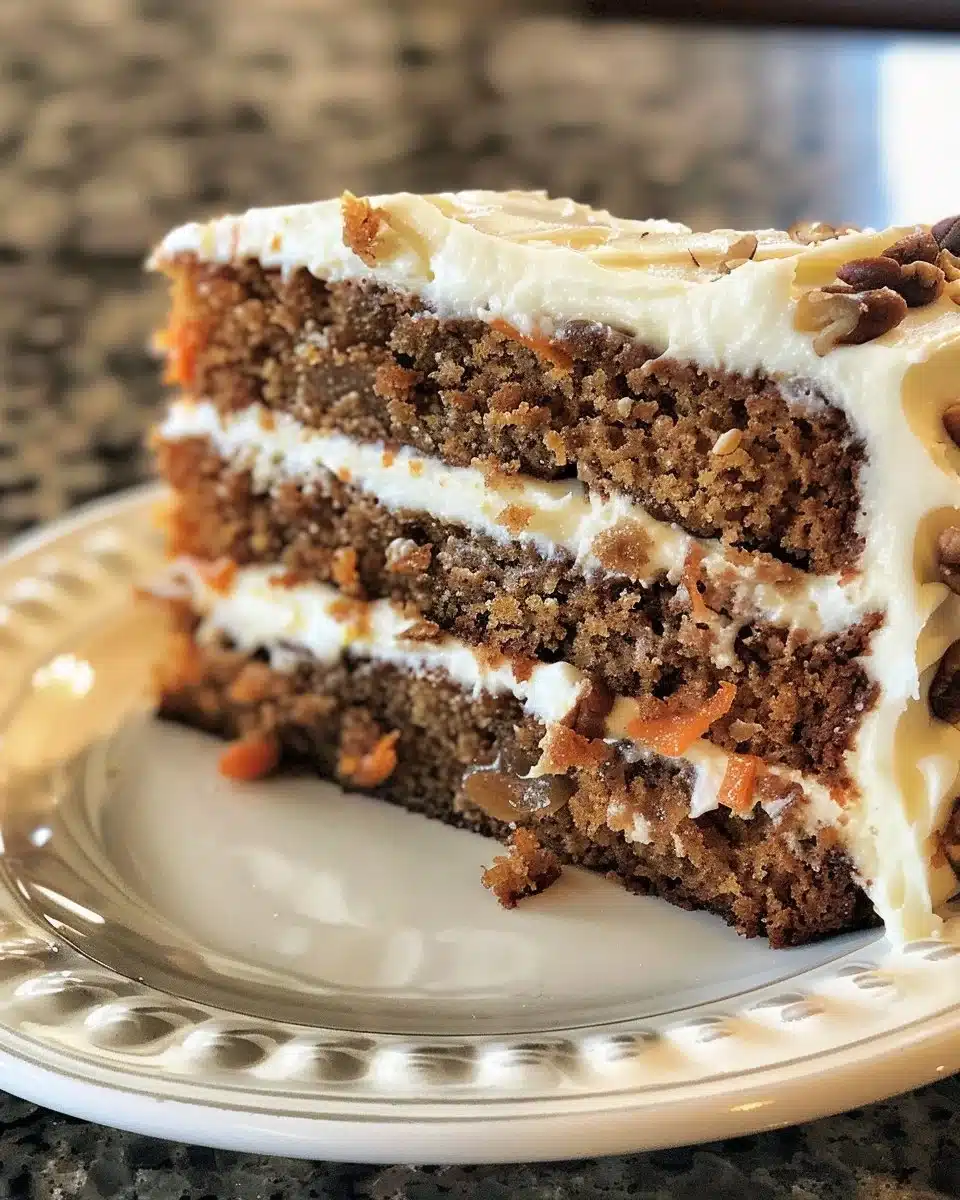 Delicious carrot cake cupcakes with cream cheese frosting displayed on a plate.