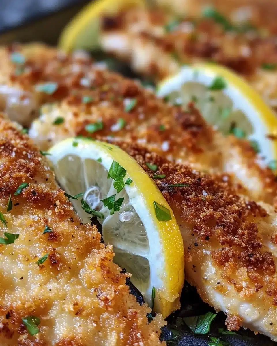 Delicious and Crispy Chicken Schnitzel
