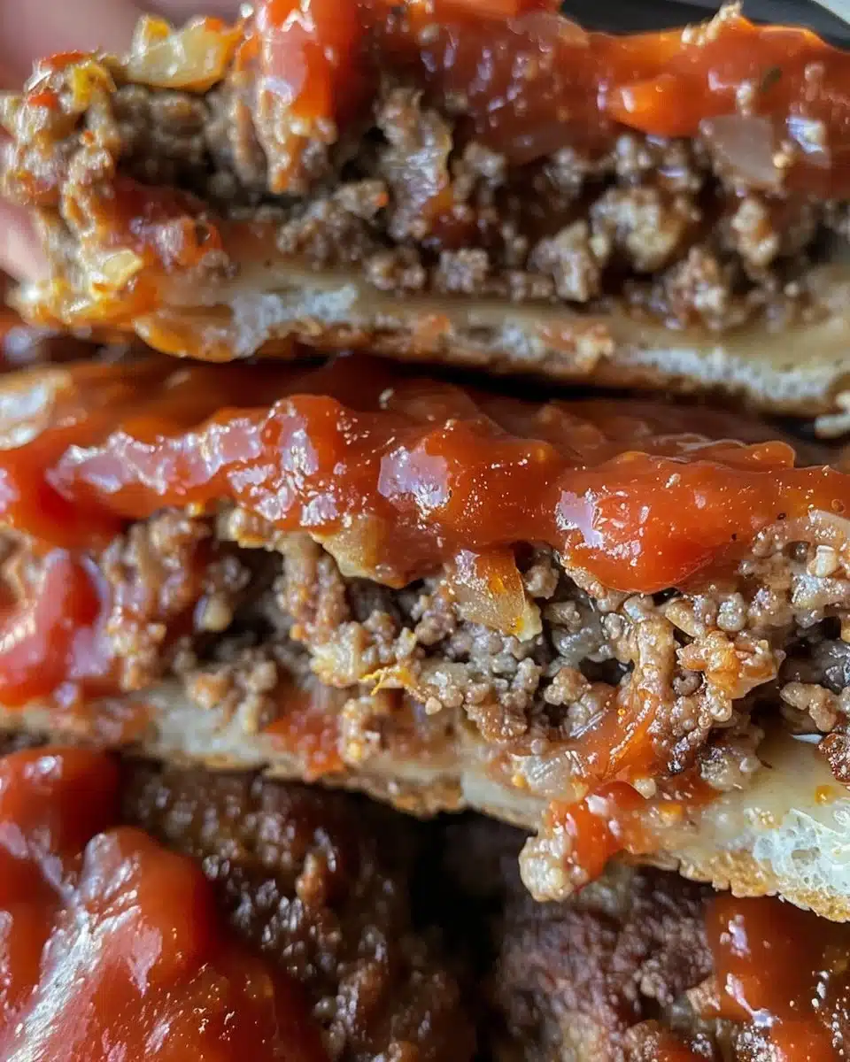 Delicious easy meatloaf recipe served on a plate with vegetables