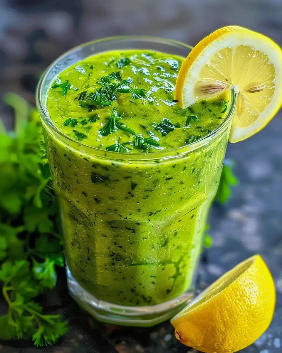 Fresh gremolata made with parsley, lemon zest, and garlic.