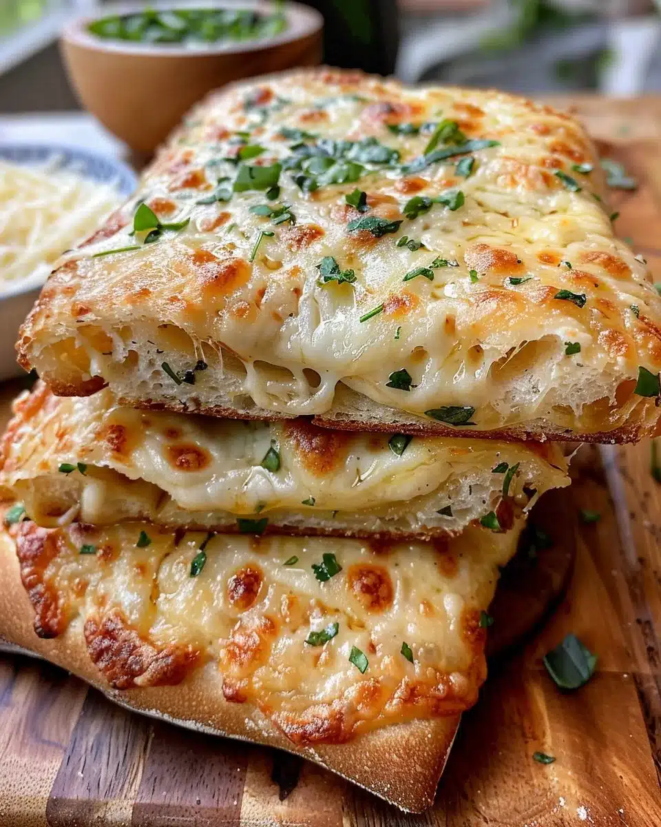 Delicious homemade flatbread pizza with fresh toppings and herbs