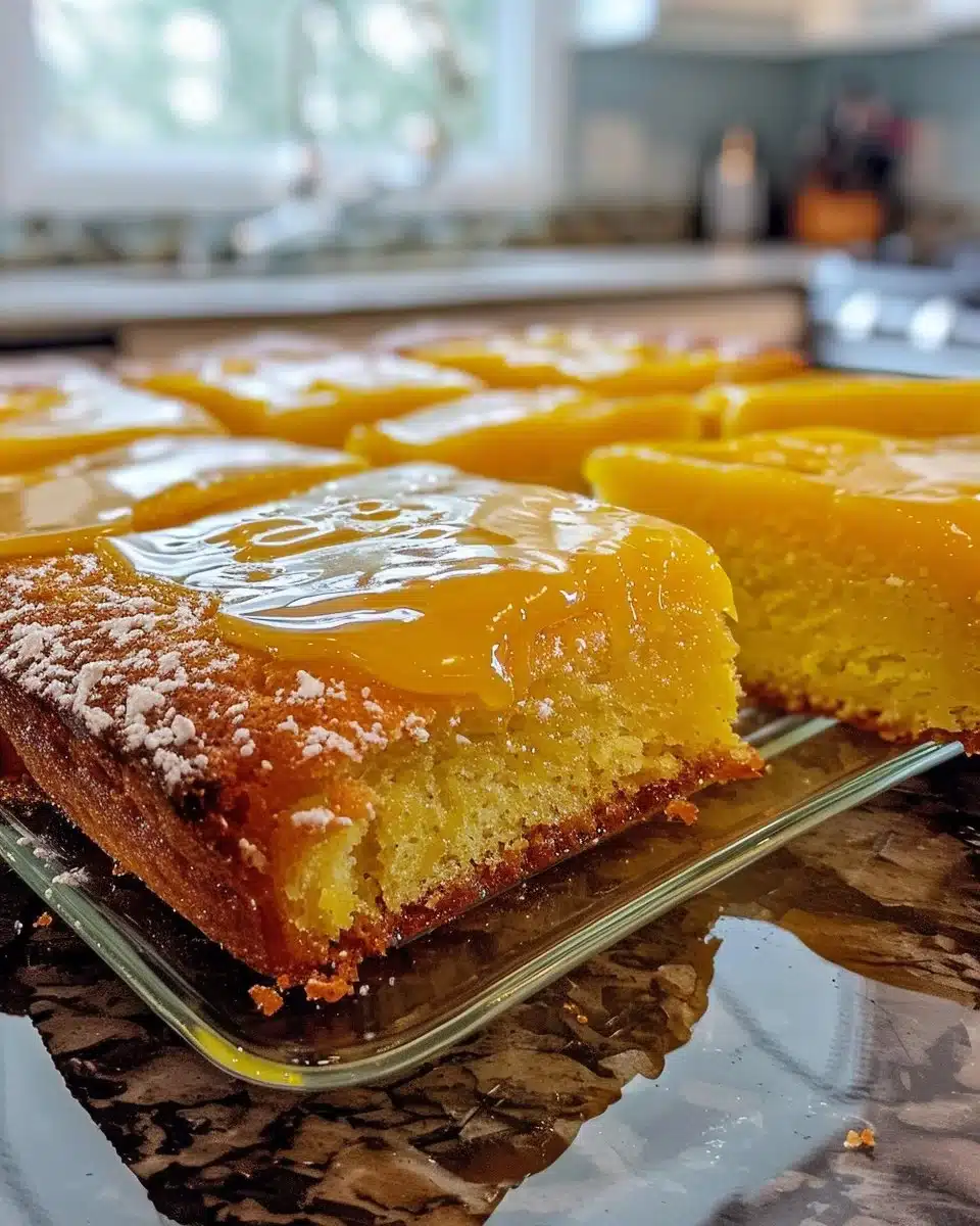 Delicious Mango Lassi Cake with fruity mango topping and creamy texture