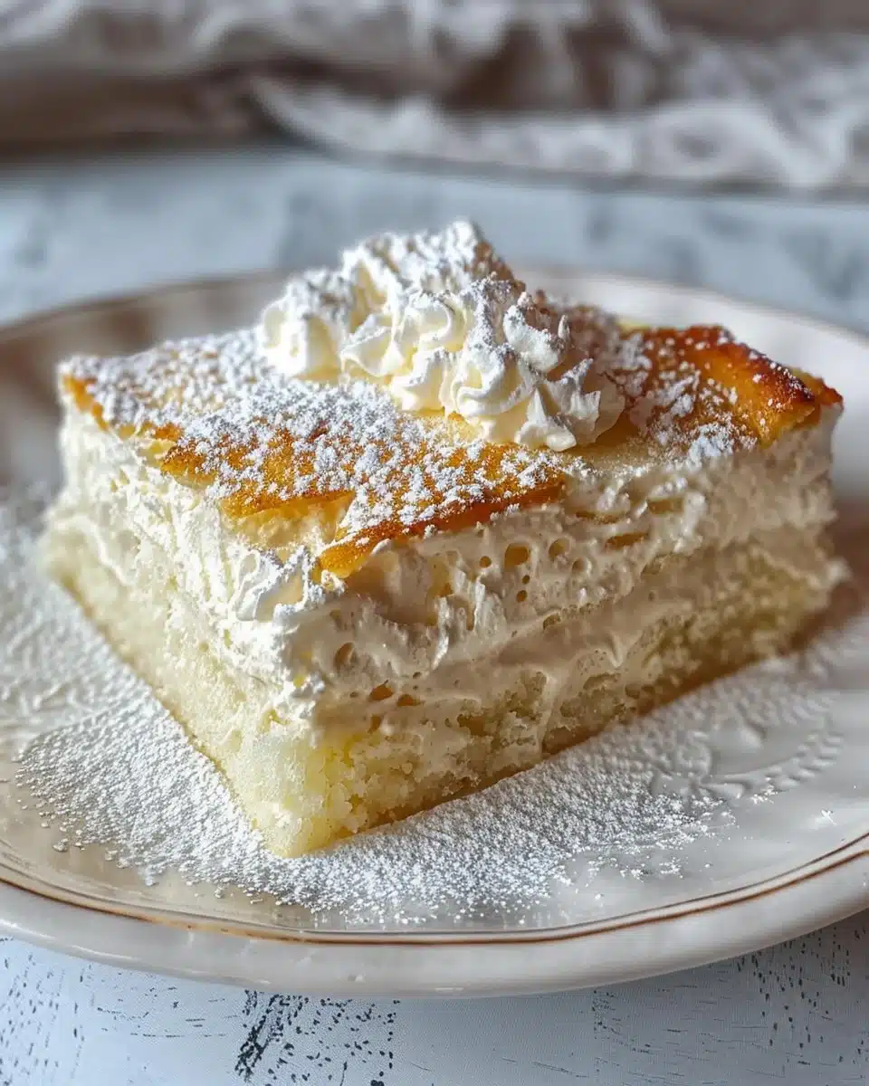 Delicious Russian Cream Tiramisu dessert served on a white plate