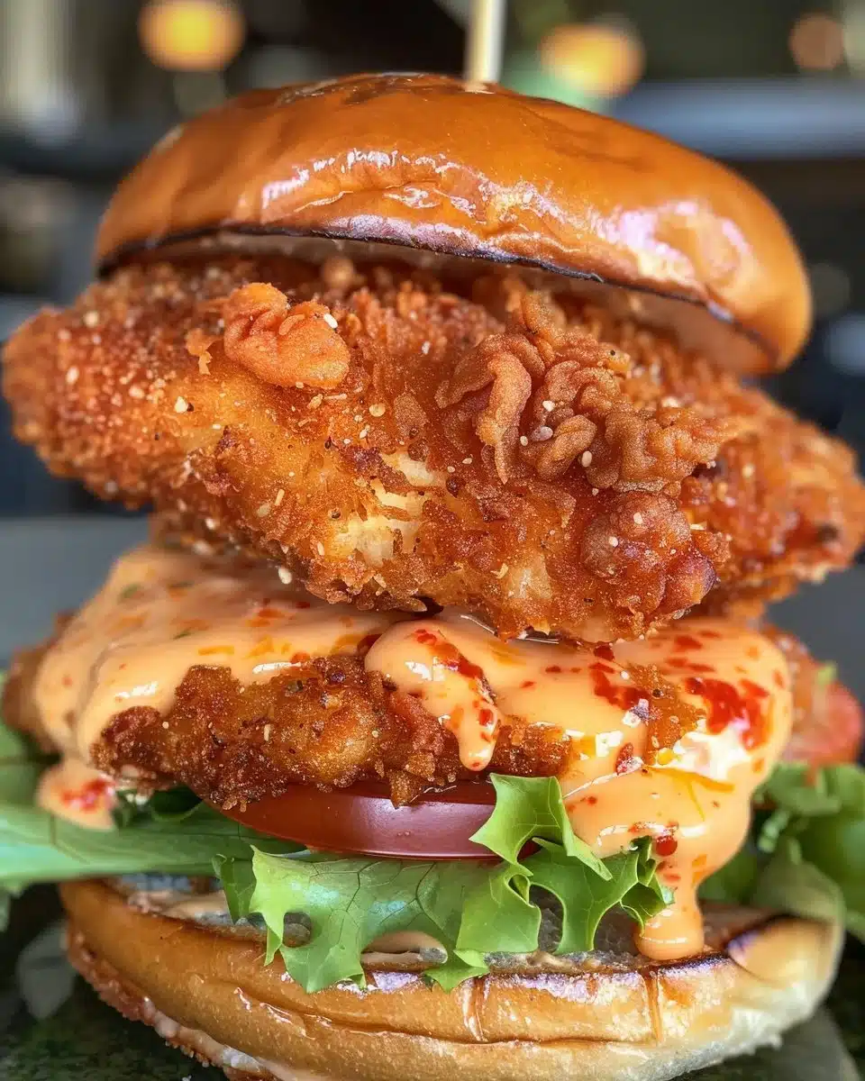 Bang Bang Chicken Sliders on a serving platter
