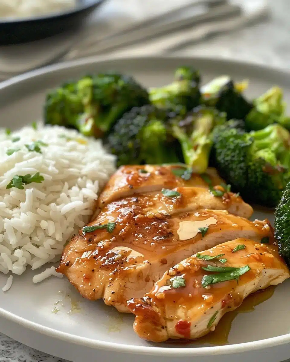Delicious Chicken and Broccoli Stir-Fry in a savory sauce on a plate.