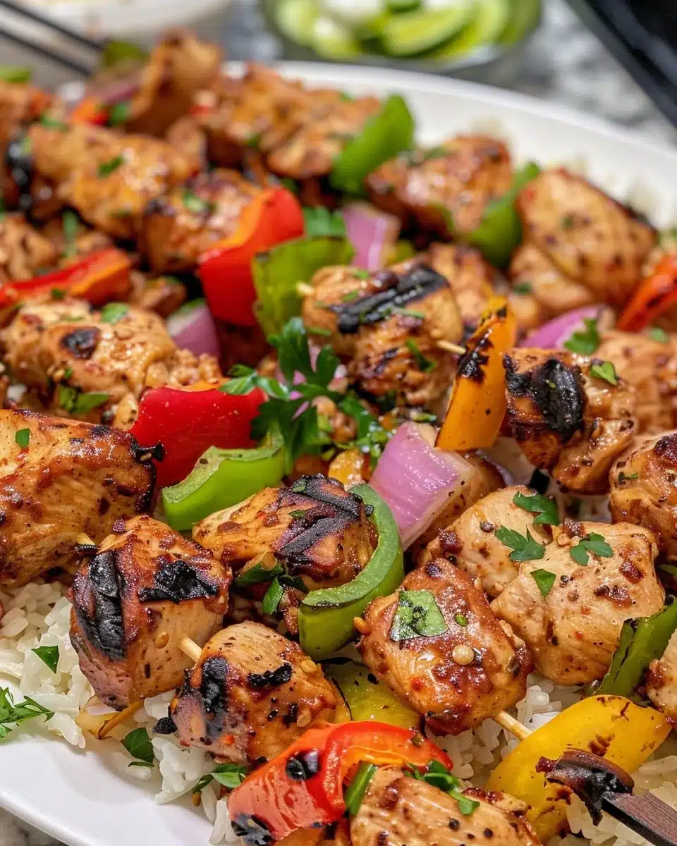 Delicious Greek Chicken Bowls with fresh vegetables and tzatziki sauce
